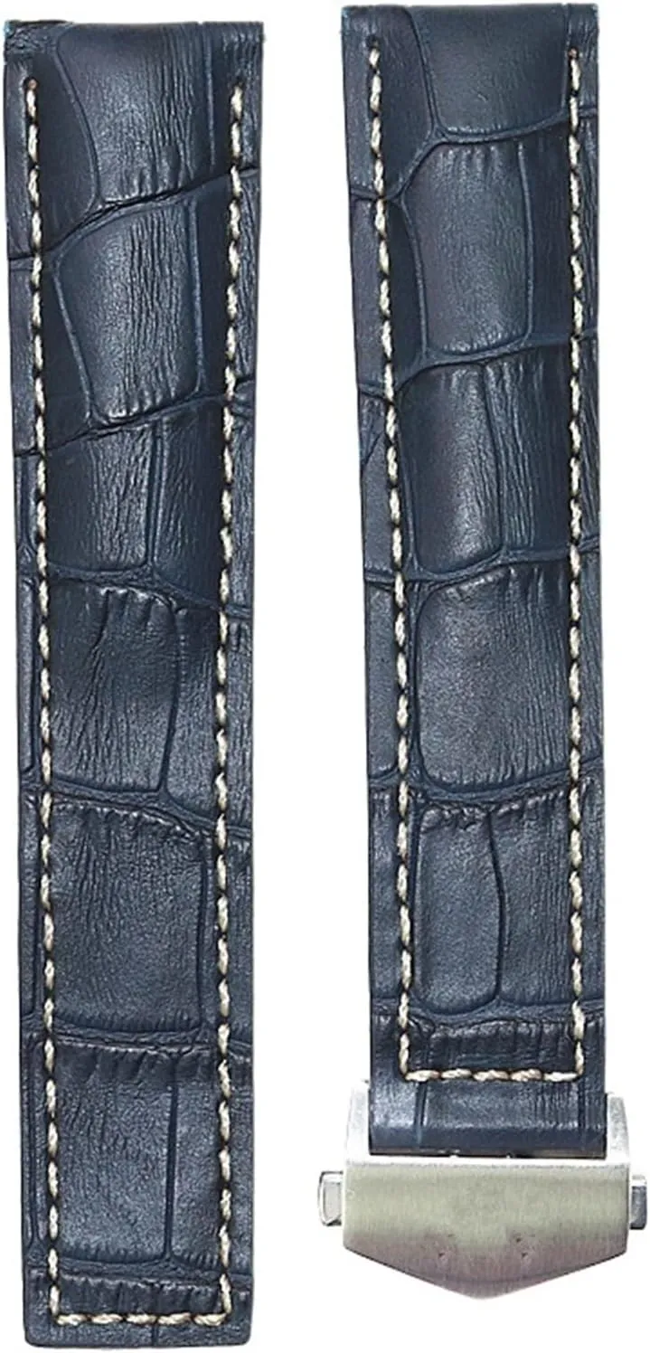 20 22mm Cow Leather Watch Strap For TAG HEUER MONACO Series Men Quality Band Soft WatchBand For TAG HEUER Wrist Bracelet