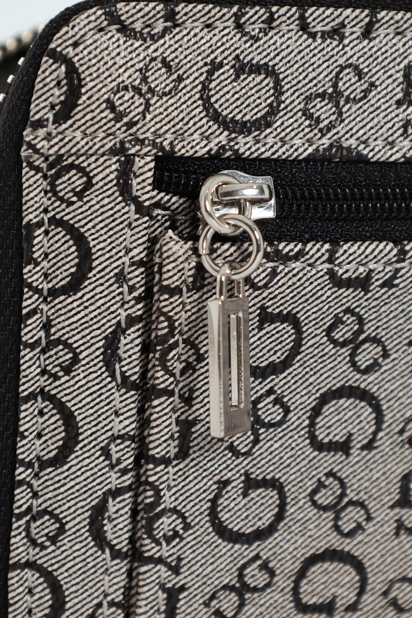 Abbas Large Zip Around Purse - Grey