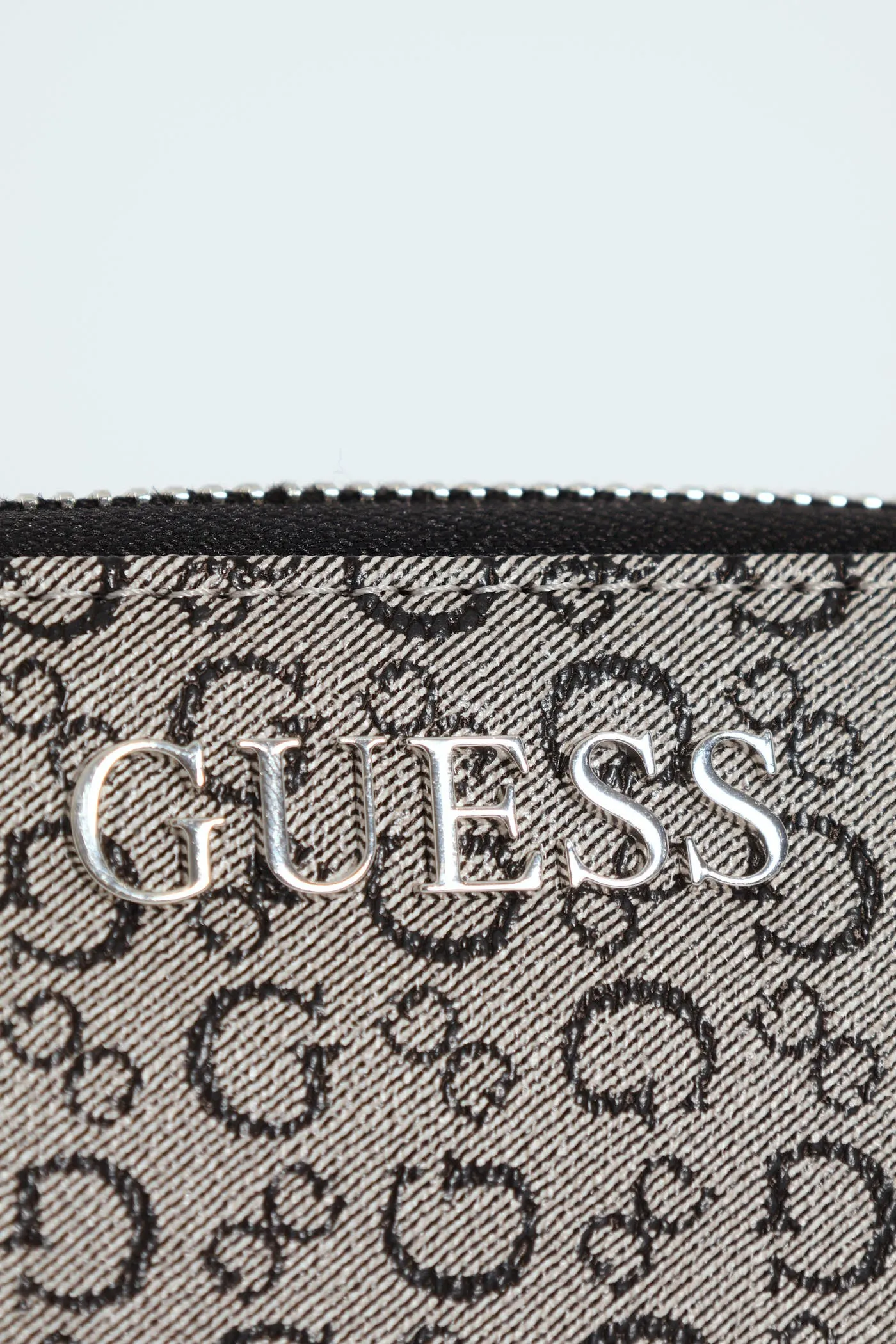 Abbas Large Zip Around Purse - Grey