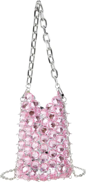 Acrylic Transparent Crystal Evening Handbag Clutch for Wedding and Party