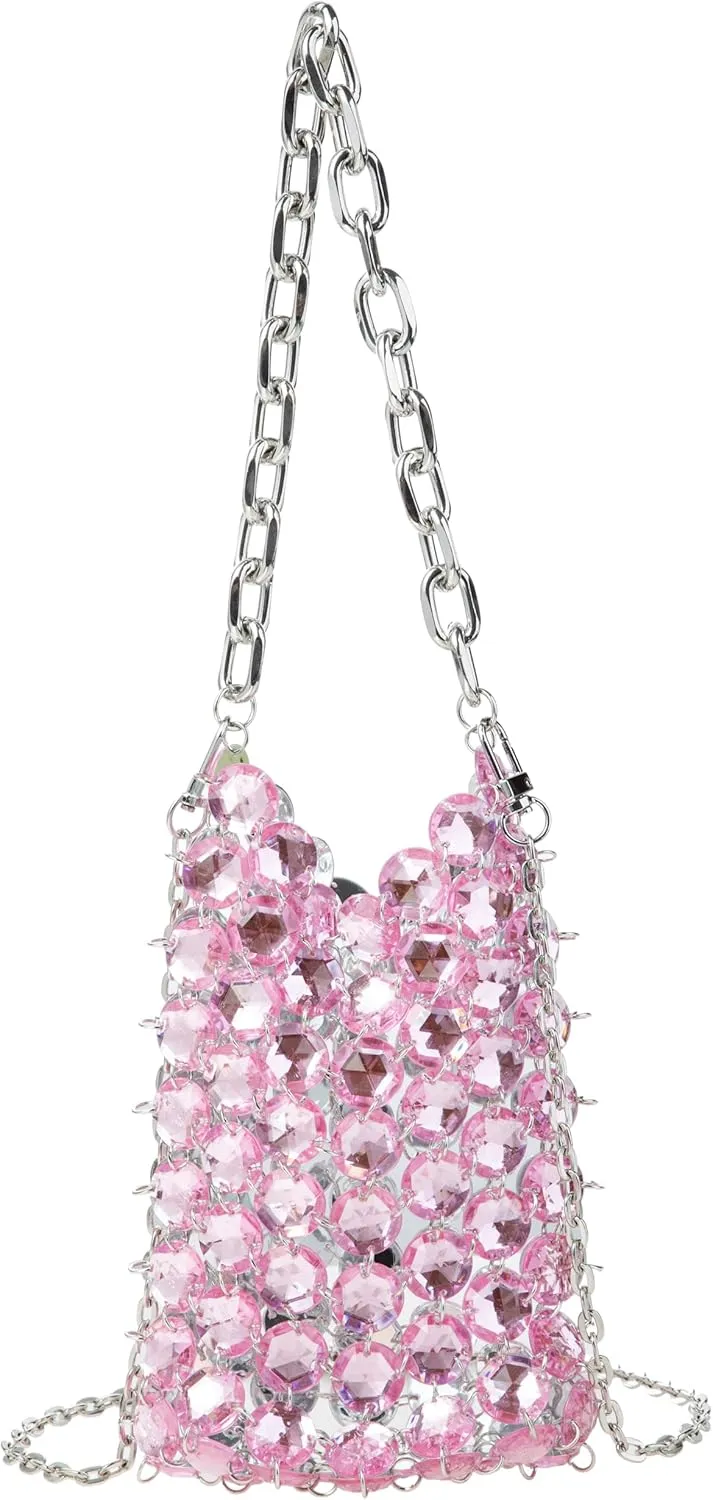 Acrylic Transparent Crystal Evening Handbag Clutch for Wedding and Party