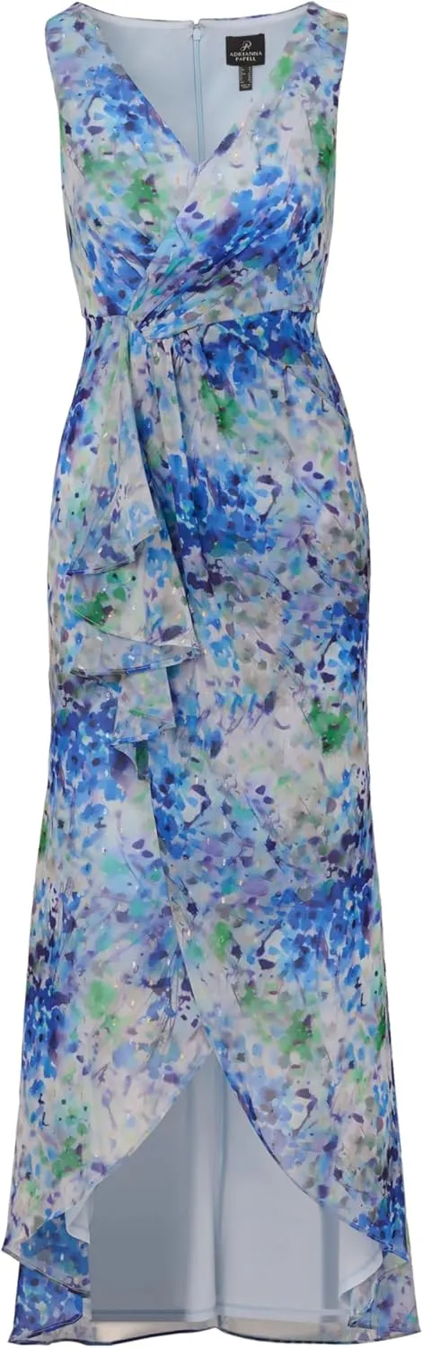 Adrianna Papell Women's Long Printed Gown