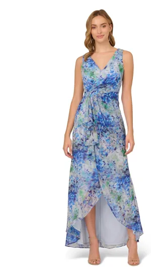 Adrianna Papell Women's Long Printed Gown