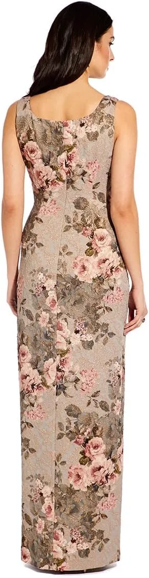 Adrianna Papell Women's Matelasse Long Dress