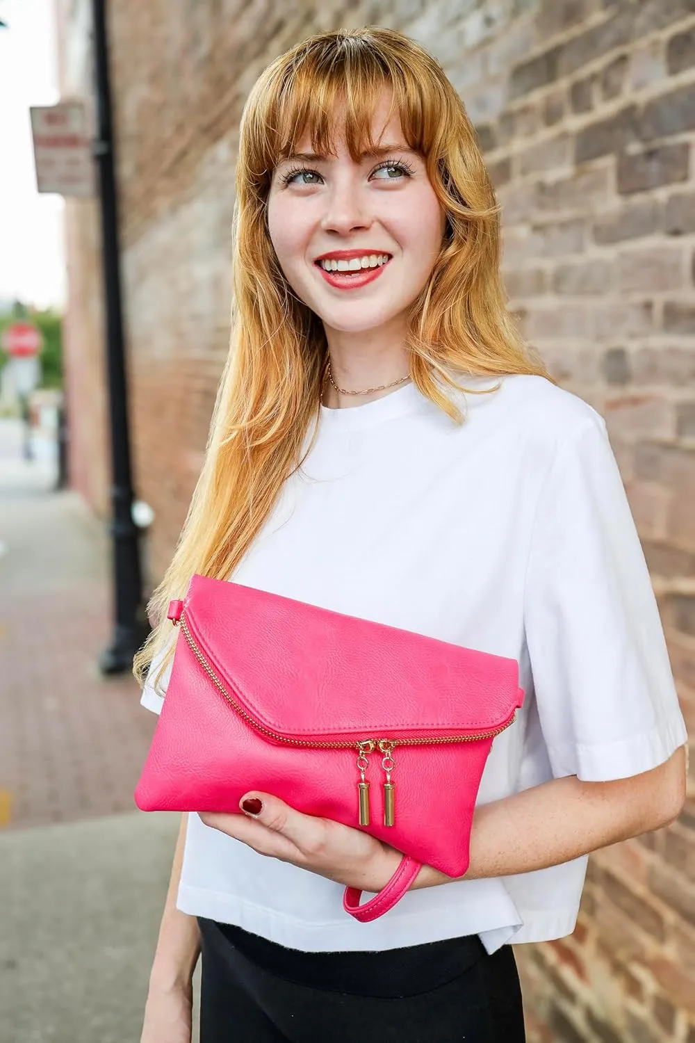 Amaze Clutch Purse for Women – PU Leather Cross Body Bag Women – Cute and Fashionable Envelope Clutch