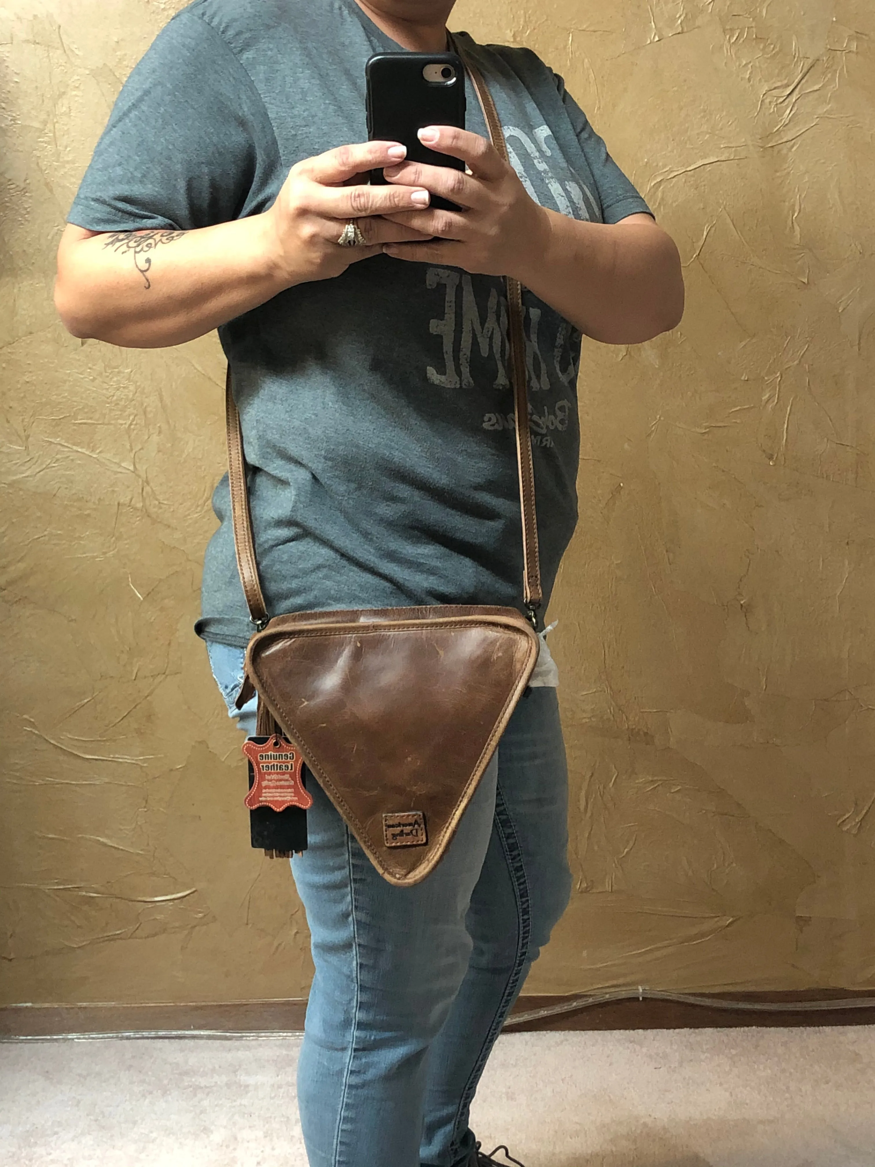 American Darling Tooled Purse with Fringe