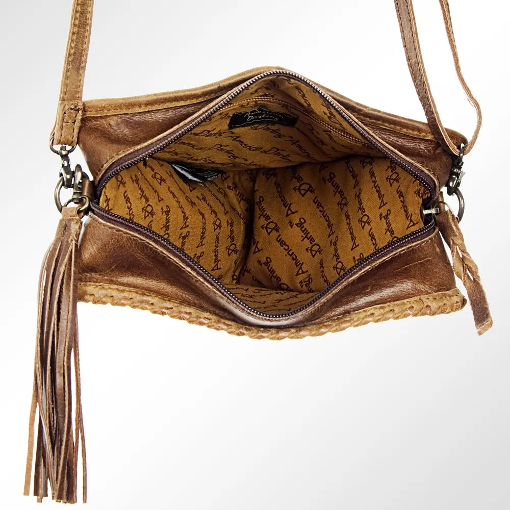 American Darling Tooled Purse with Fringe