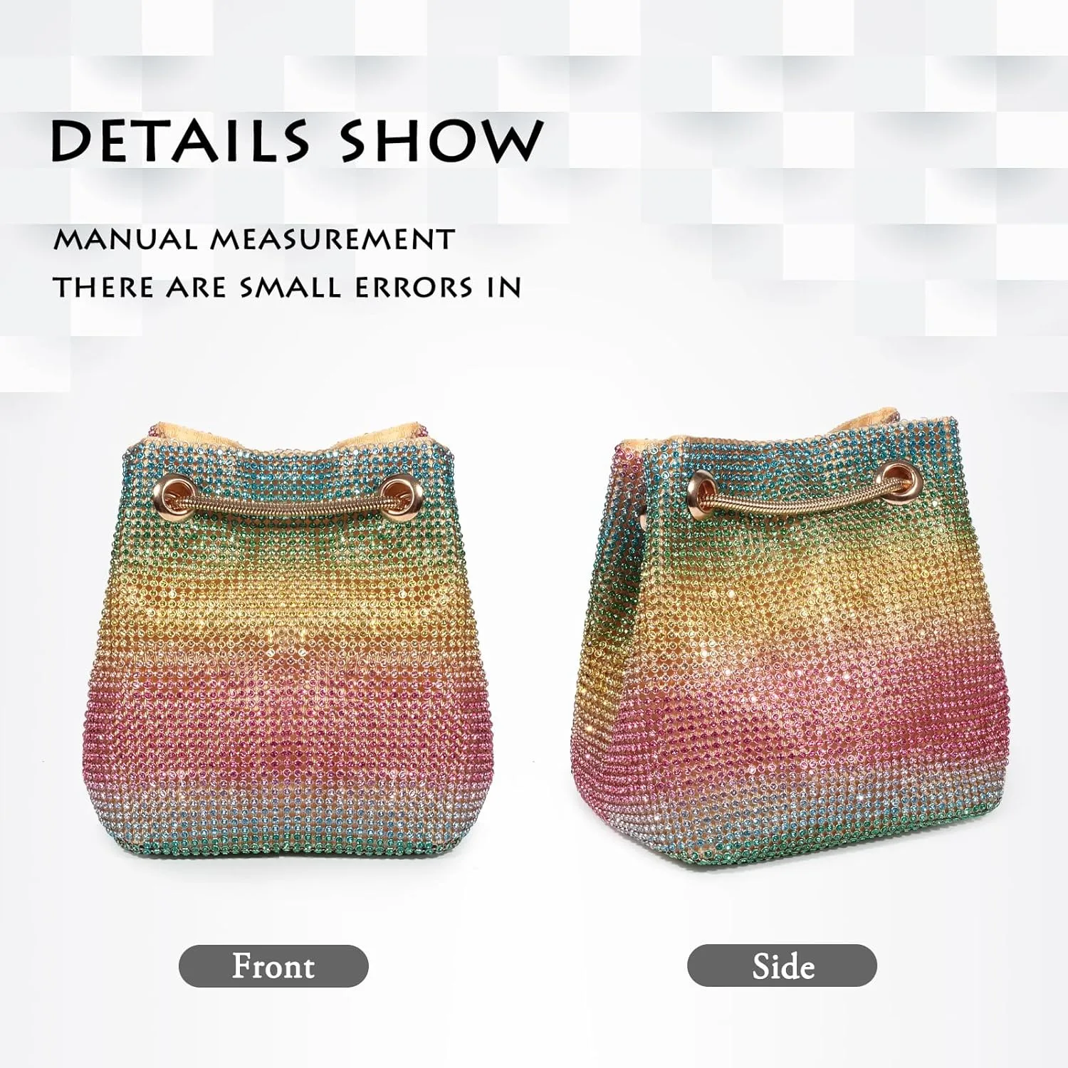 AOYUNHUI Clutch Purses for Women Evening Bags Rhinestone Bag for Wedding Prom Party