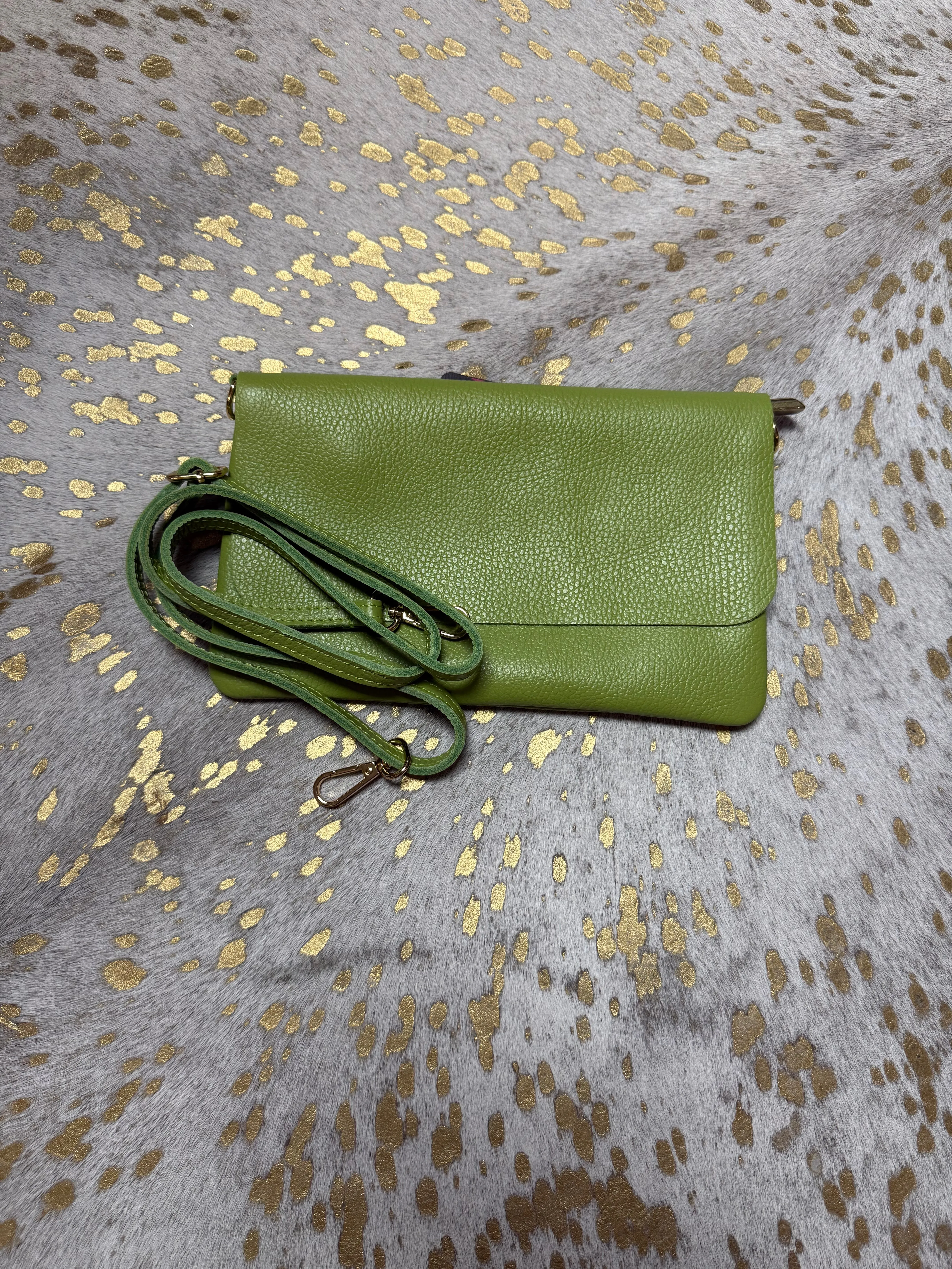 Assorted Pebble Leather Clutches