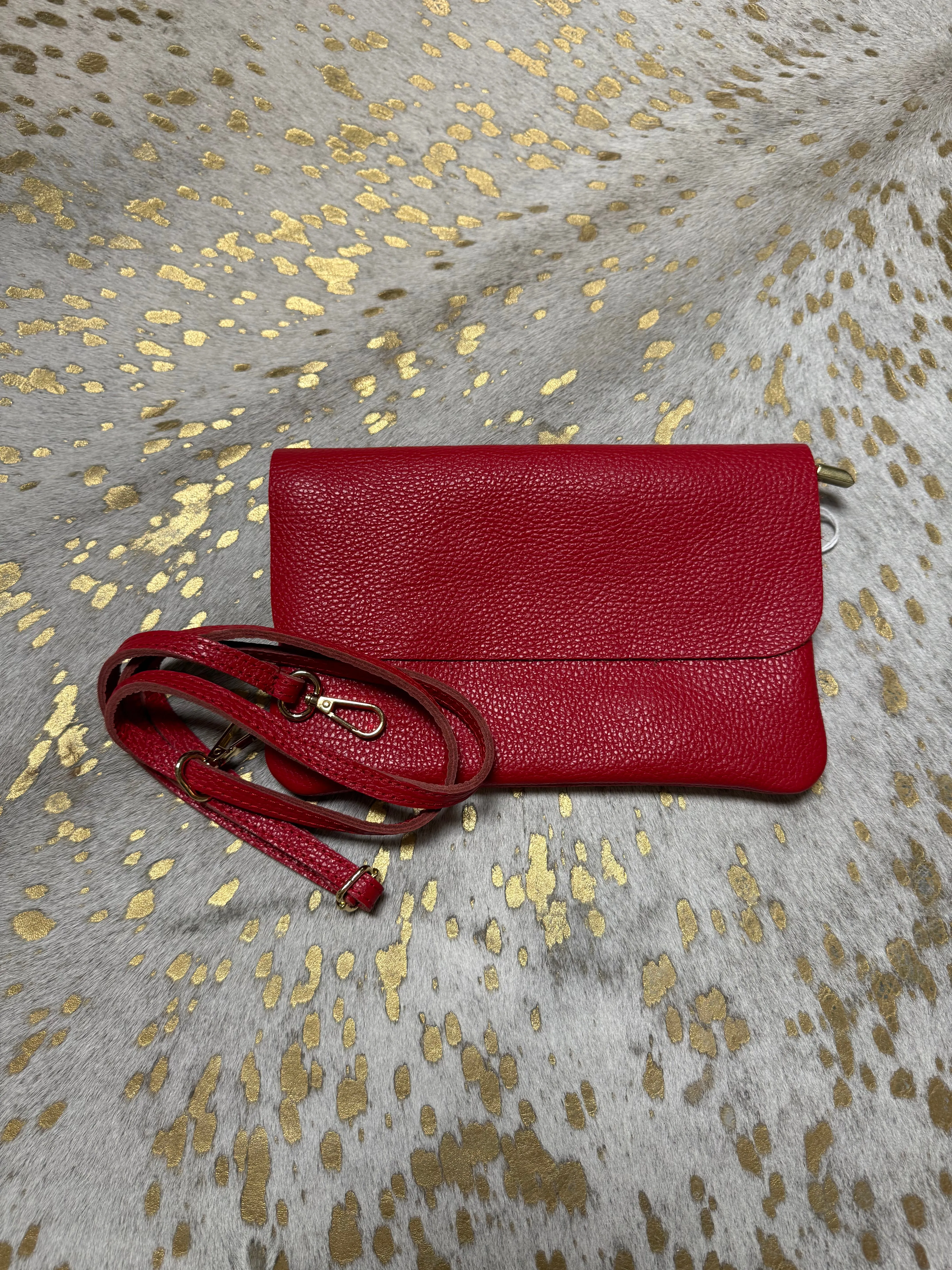 Assorted Pebble Leather Clutches