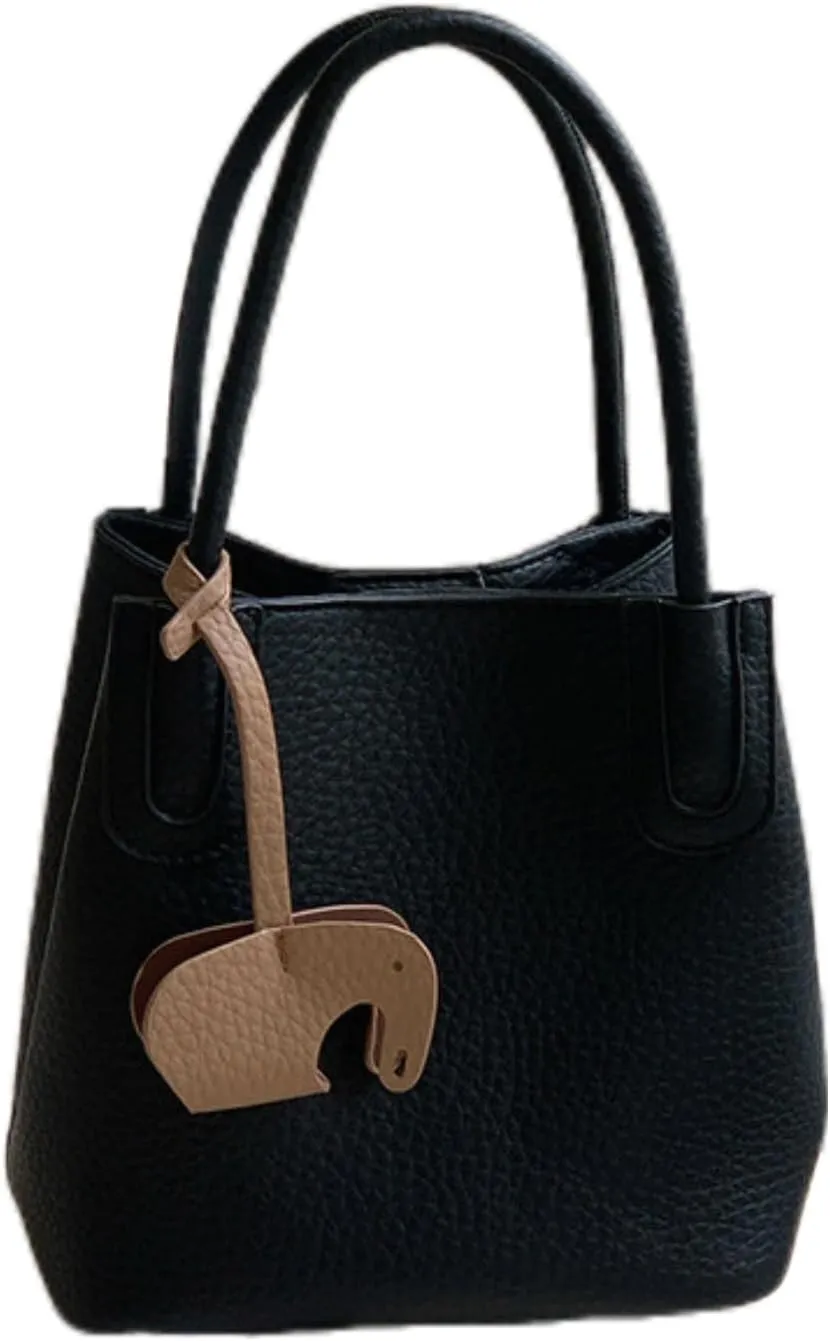 Axcone French Minimalist Bucket Handbag - Easy and Stylish for Work and Weekends