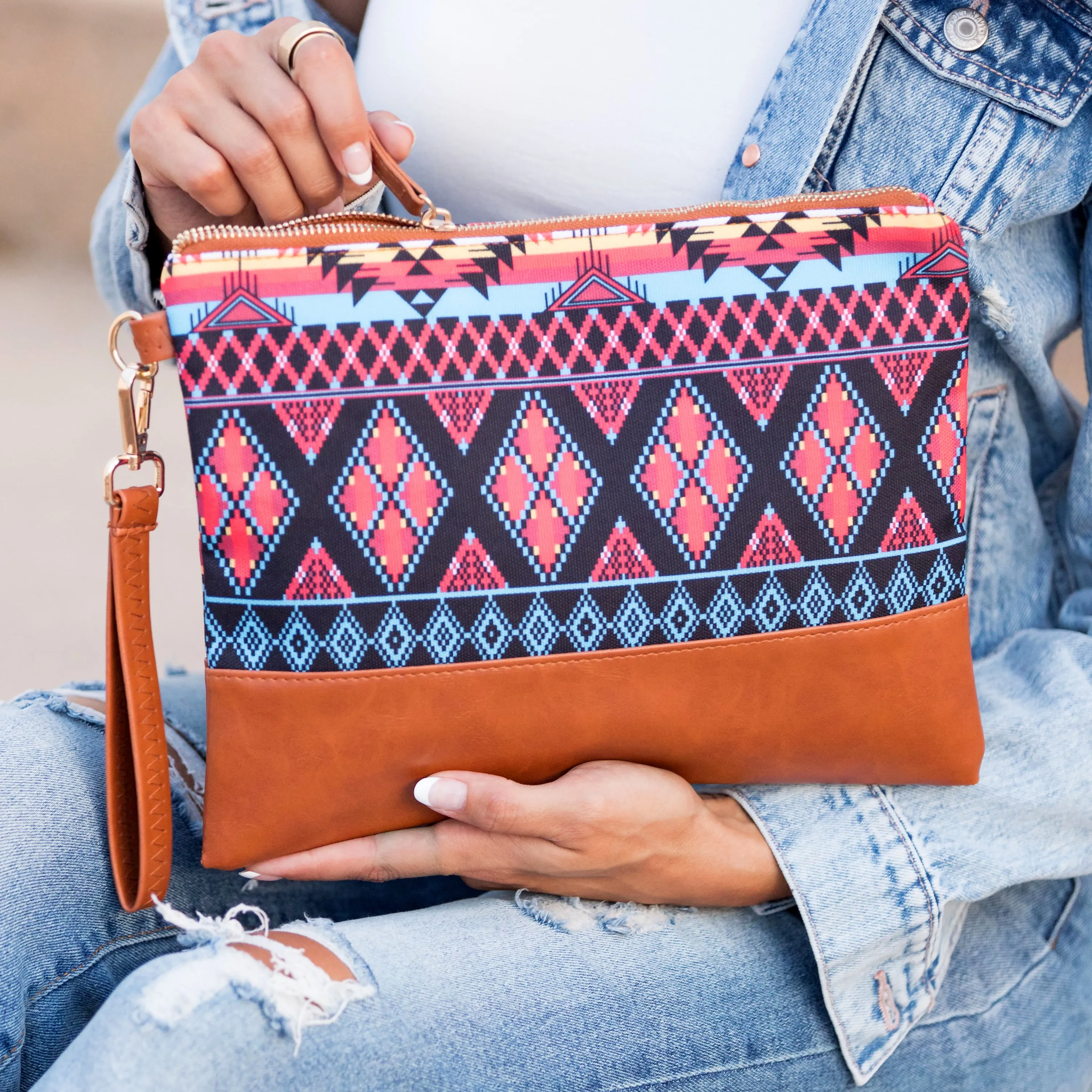 Aztec Boho Clutch