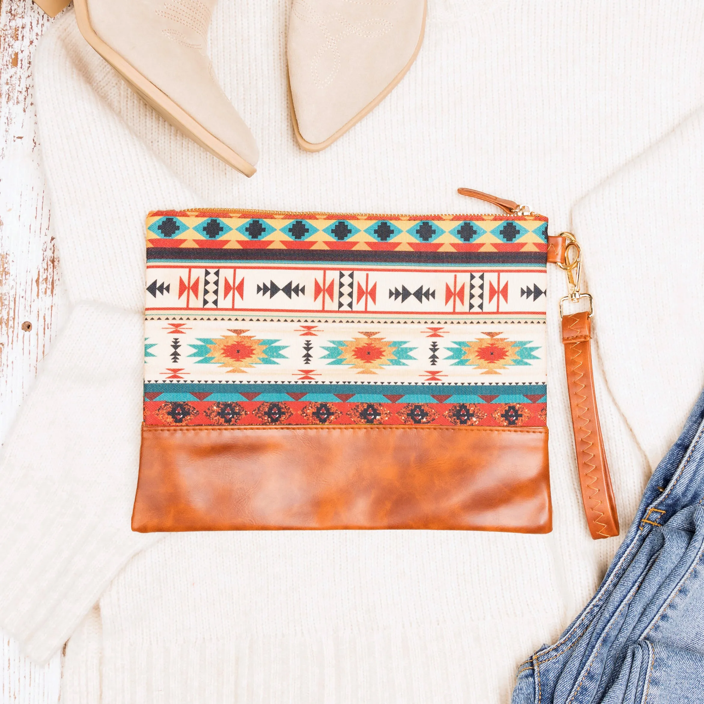 Aztec Boho Clutch