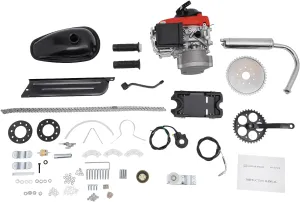 Bicycle Engine Kit, Upgrading 4 Stroke 53CC Motorized Bicycle Engine Kit Gas Petrol Motorized Powerful Bike Engine Conversion Kit TCI Hand-Pull Start DIY Modified Engine Full Set OHV 1.5kw