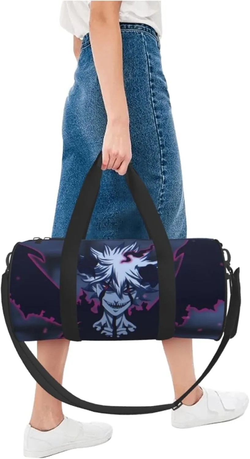 Bl-ack Clover Travel Bag for Men Women Duffel Roundlarge Capacity Sport Gym Bag