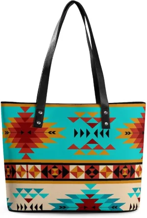 Black Retro A Leather Handbag with Large Capacity And Portability