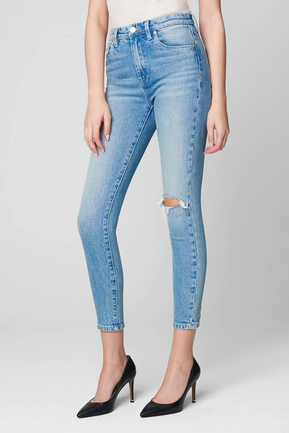 [BLANKNYC] Womens High Rise Five Pocket Denim Skinny Jeans, Comfortable & Stylish PantsJeans