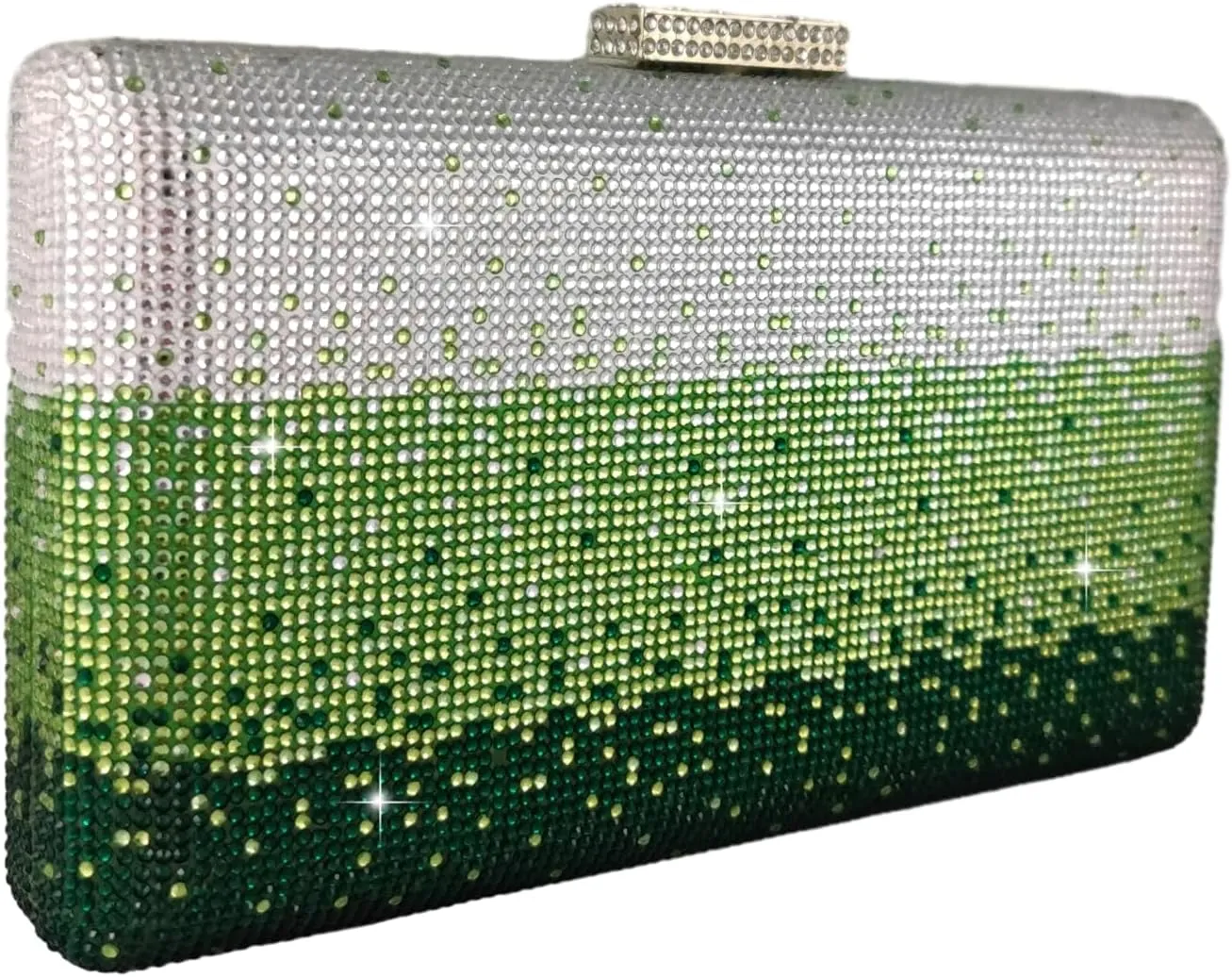Boutique De FGG Crystal Evening Bags for Women Formal Party Box Clutch Wedding Rhinestone Handbags Bridal Clutch Purse,Mini