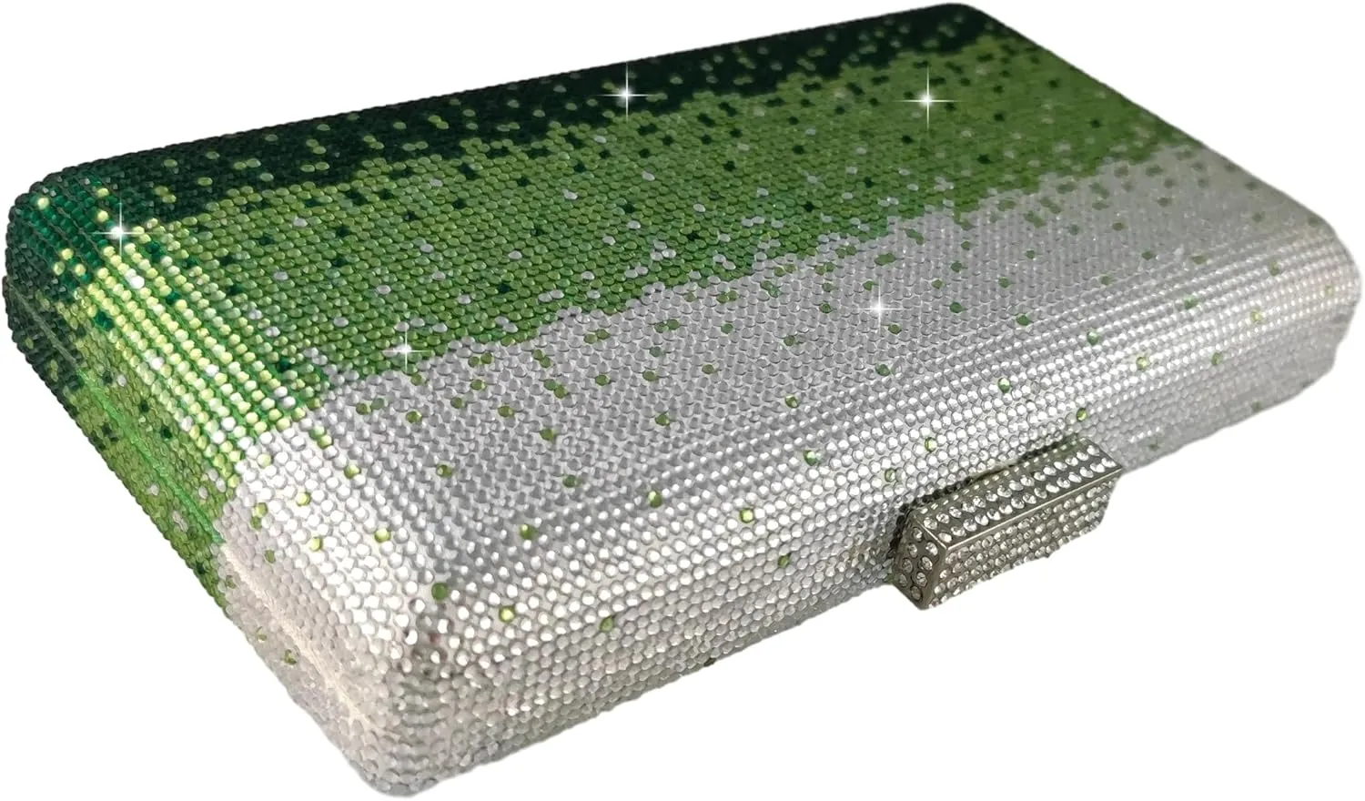 Boutique De FGG Crystal Evening Bags for Women Formal Party Box Clutch Wedding Rhinestone Handbags Bridal Clutch Purse,Mini