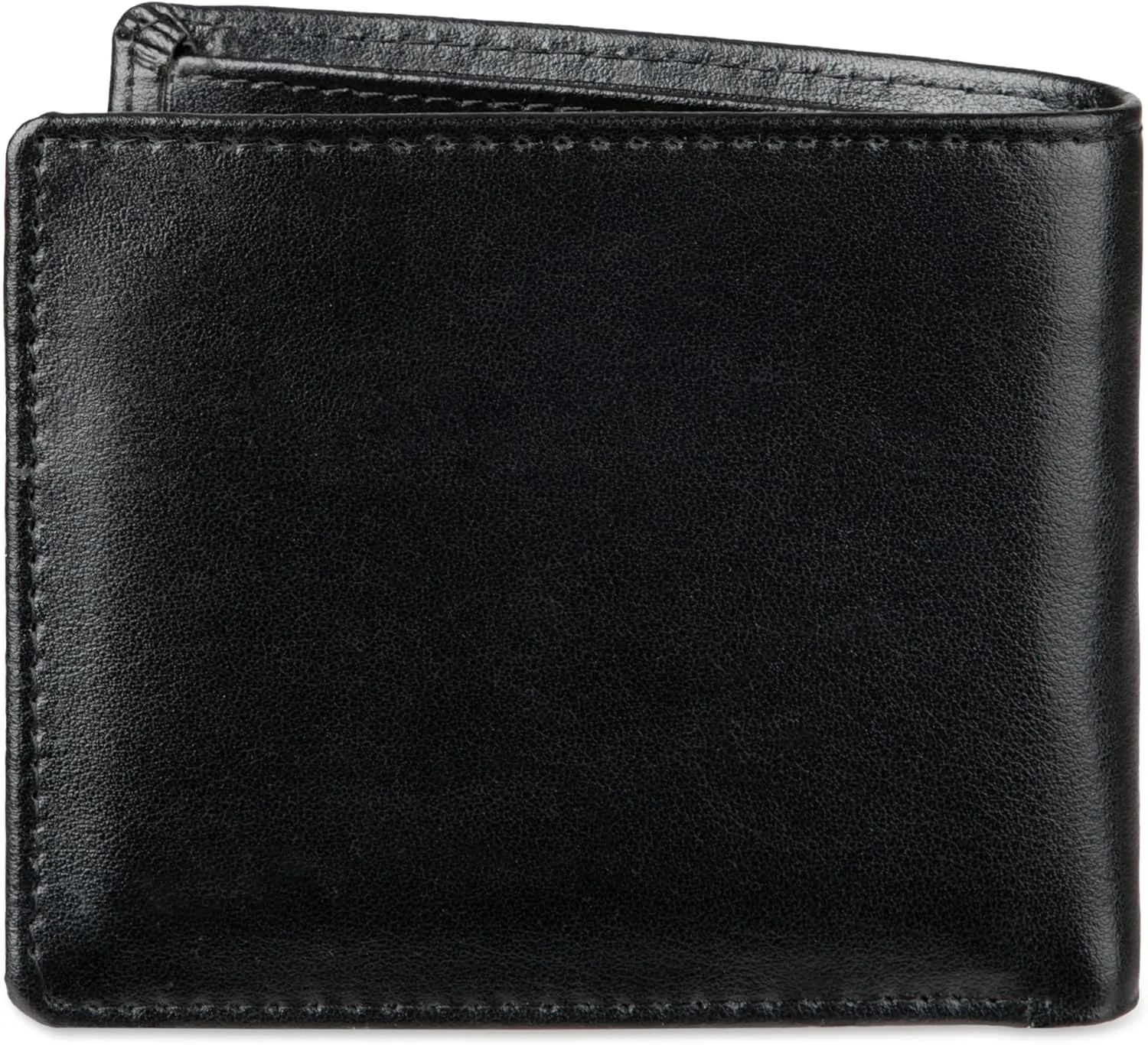 Calvin Klein Men's RFID Leather Minimalist Bifold Wallet with Multiple Card Slots and ID Window