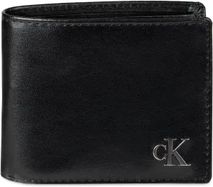 Calvin Klein Men's RFID Leather Minimalist Bifold Wallet with Multiple Card Slots and ID Window