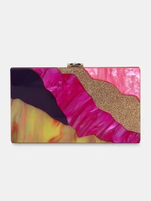 Caprese Gaida Small Fuchsia Clutch