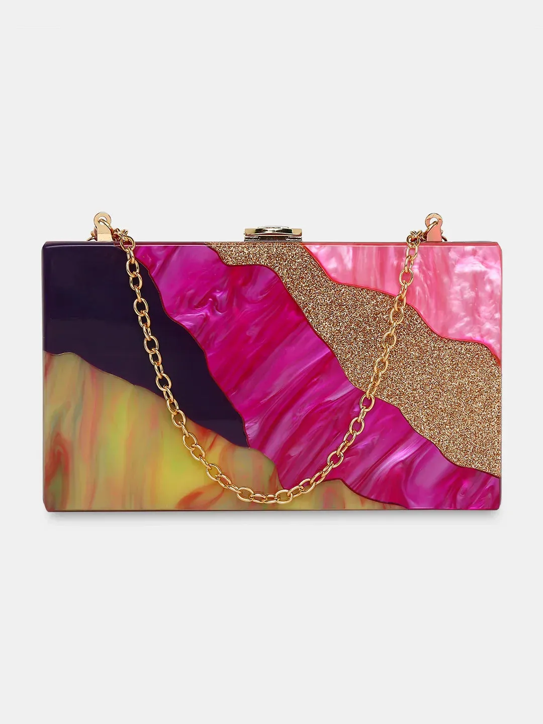 Caprese Gaida Small Fuchsia Clutch