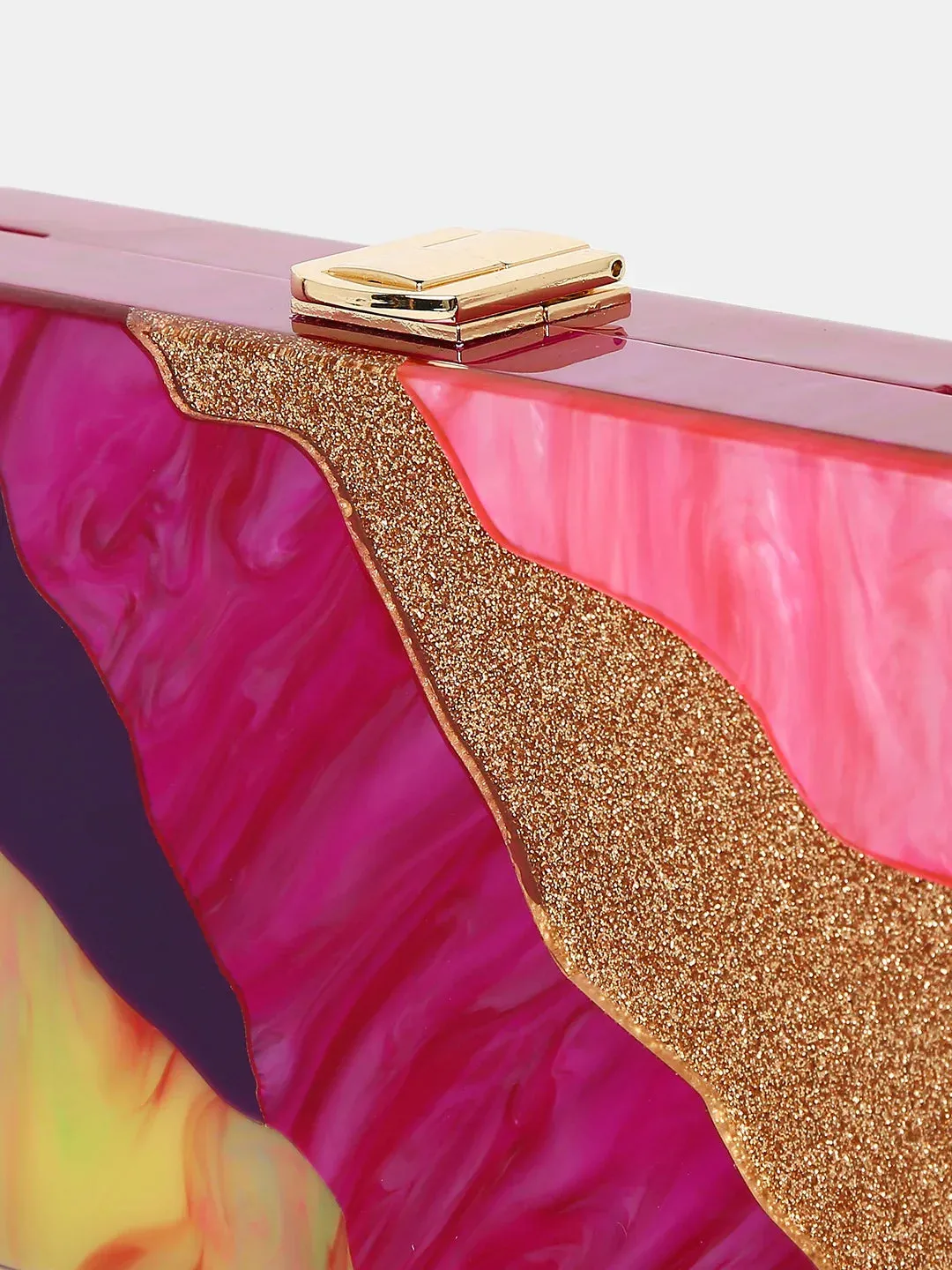 Caprese Gaida Small Fuchsia Clutch