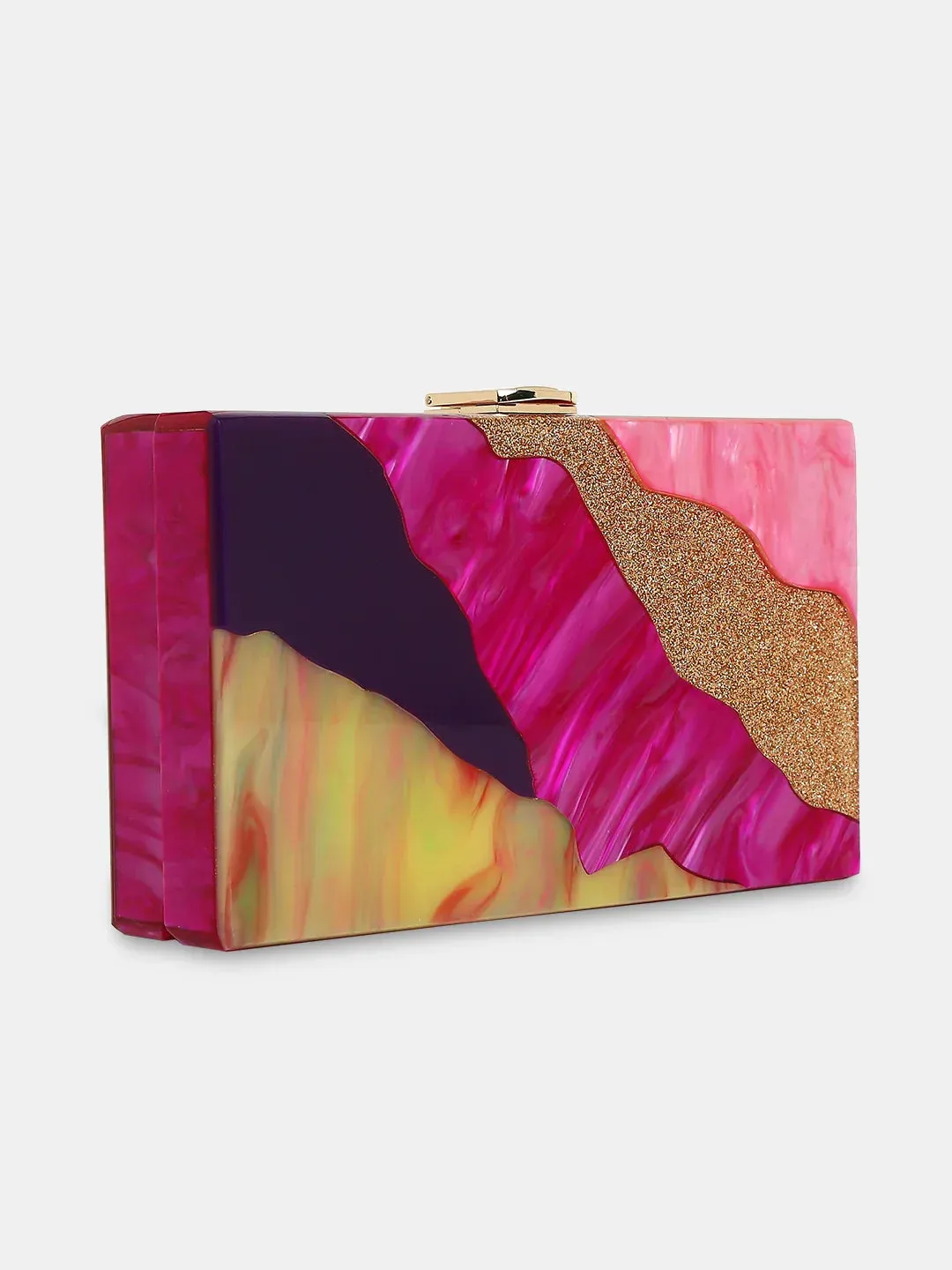 Caprese Gaida Small Fuchsia Clutch