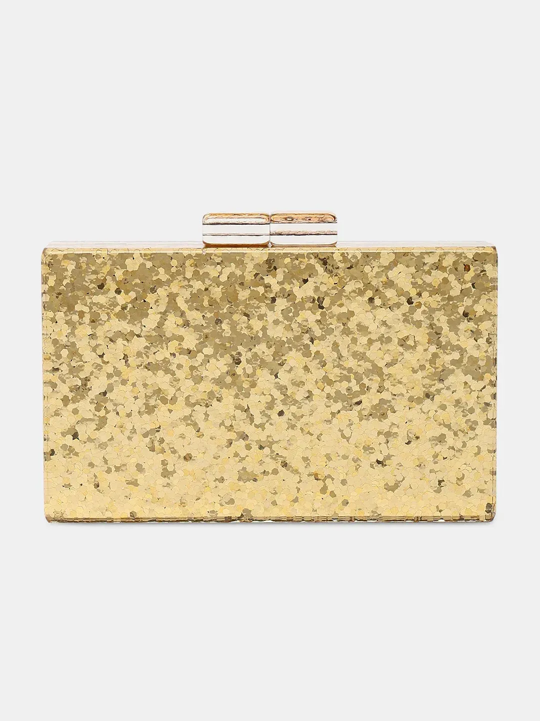 Caprese Gianna Small Gold Clutch