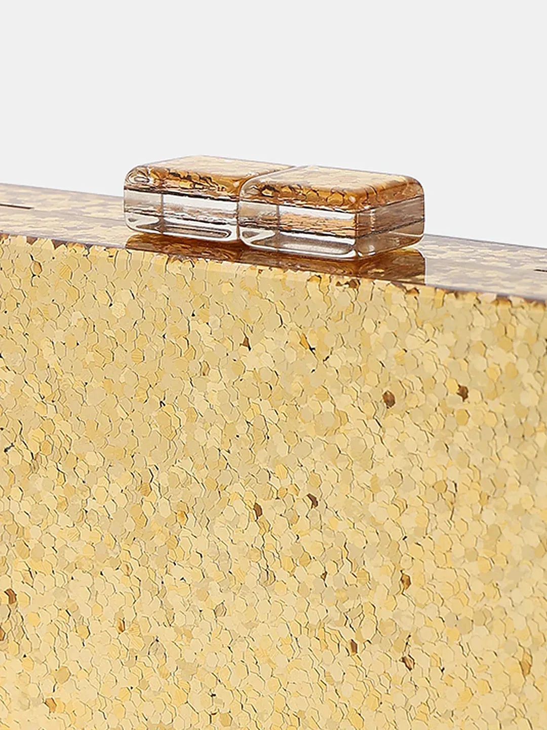 Caprese Gianna Small Gold Clutch