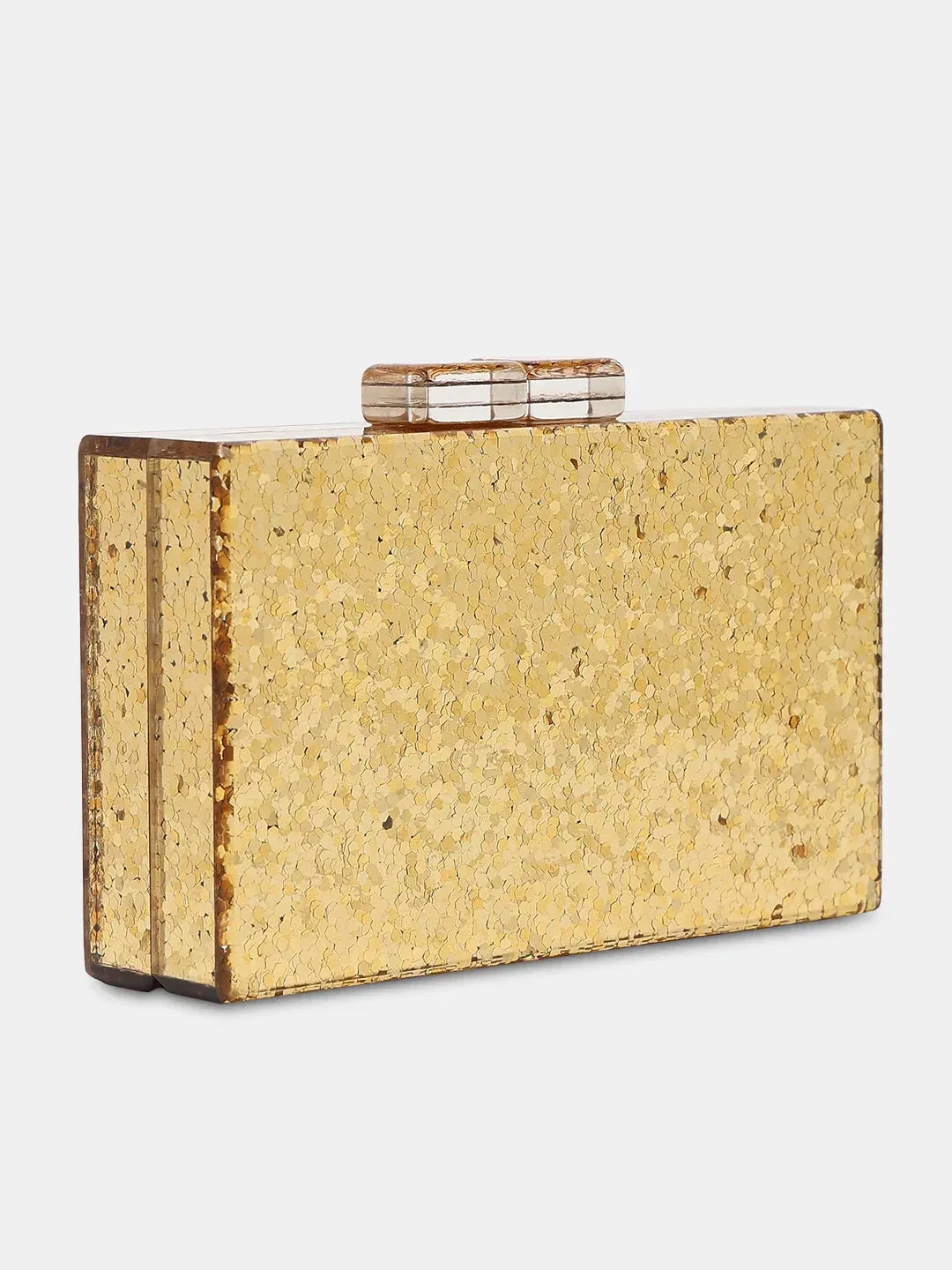 Caprese Gianna Small Gold Clutch
