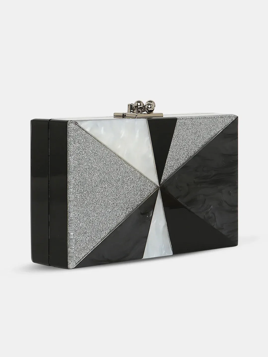Caprese Gilia Small Black Clutch