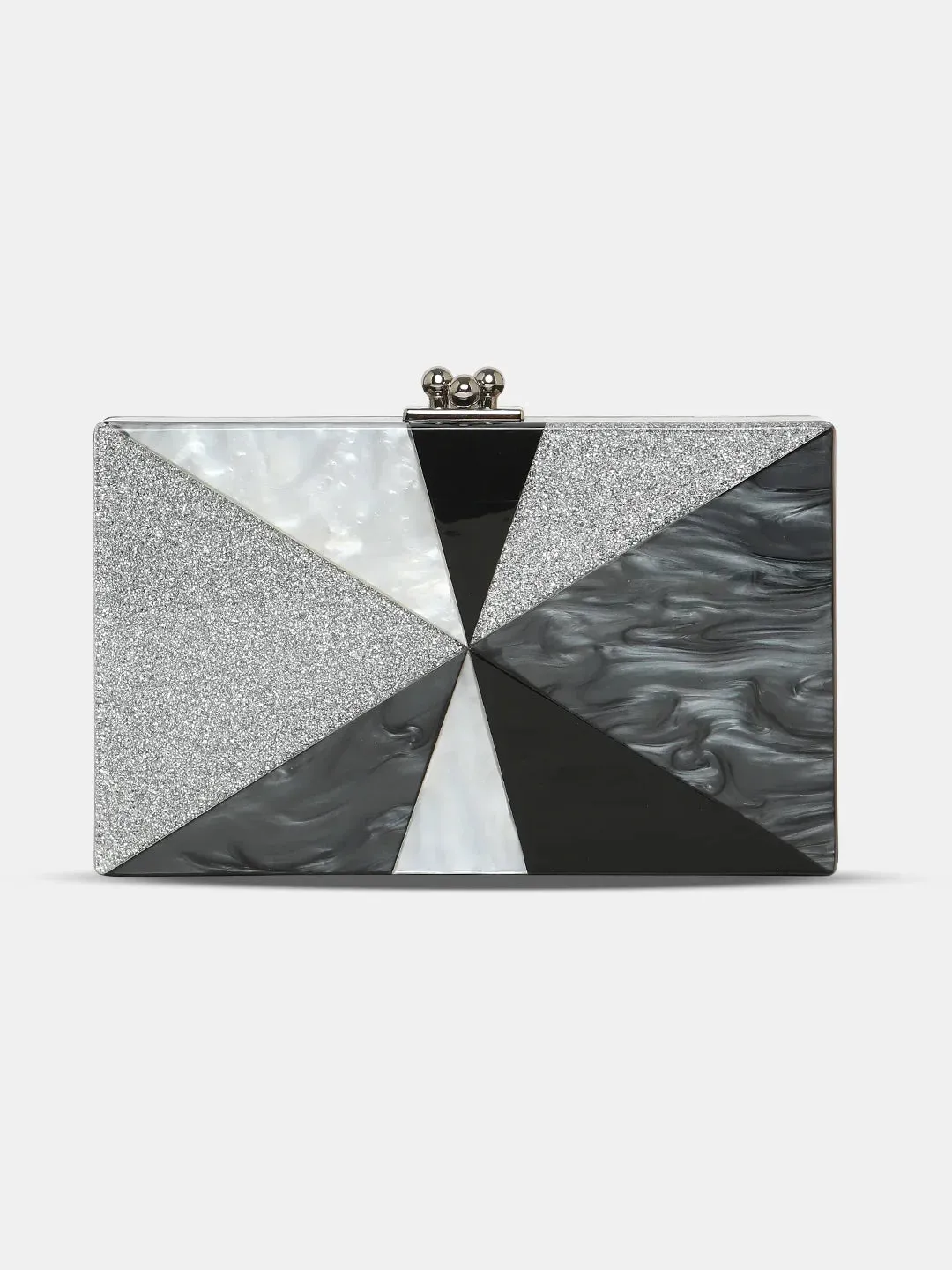 Caprese Gilia Small Black Clutch