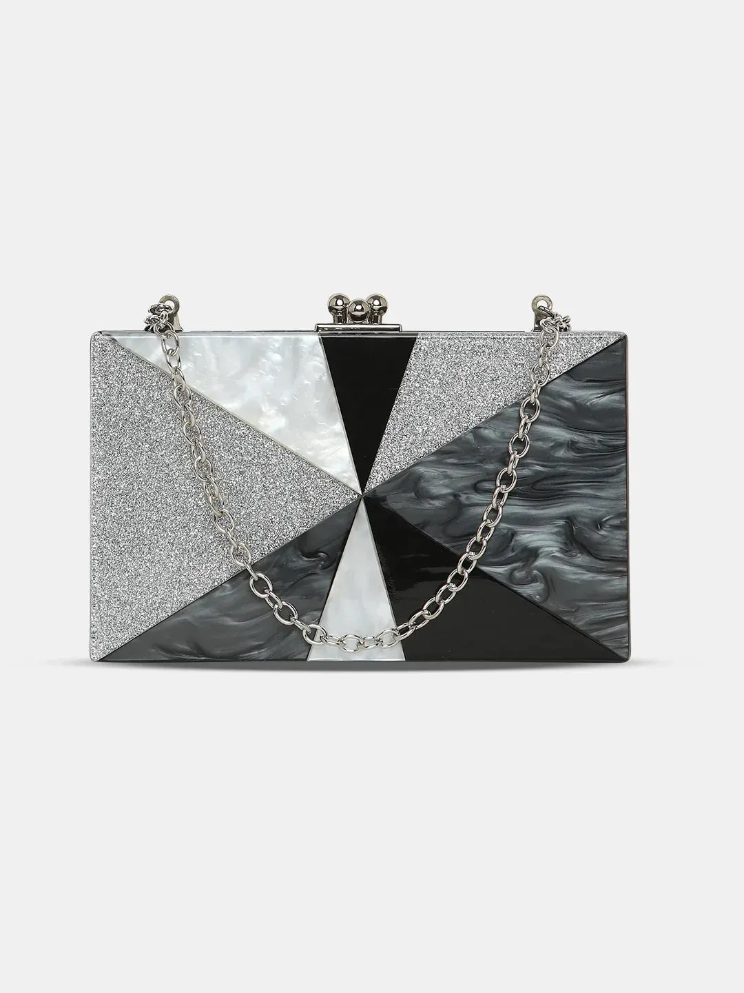 Caprese Gilia Small Black Clutch