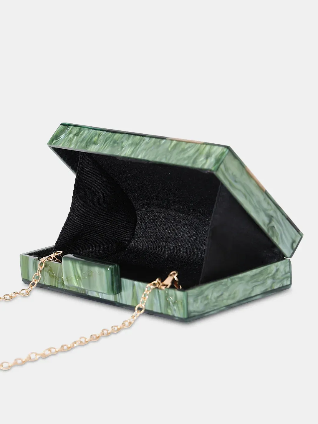 Caprese Gisella Small Green Clutch