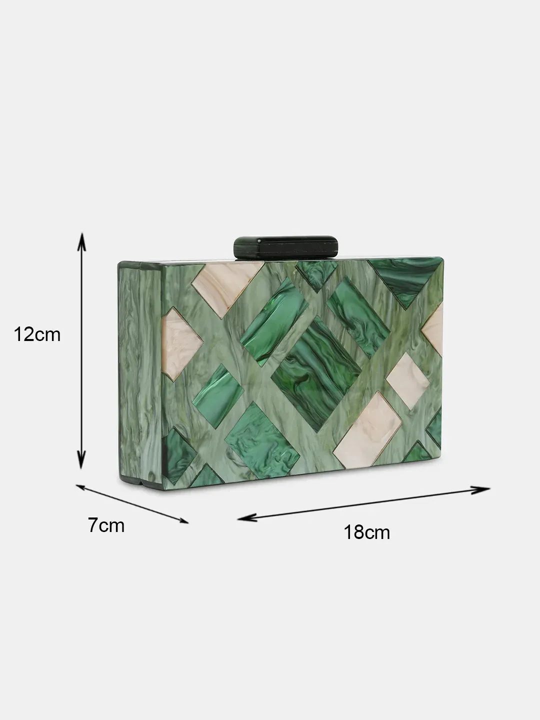 Caprese Gisella Small Green Clutch