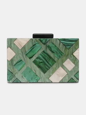 Caprese Gisella Small Green Clutch