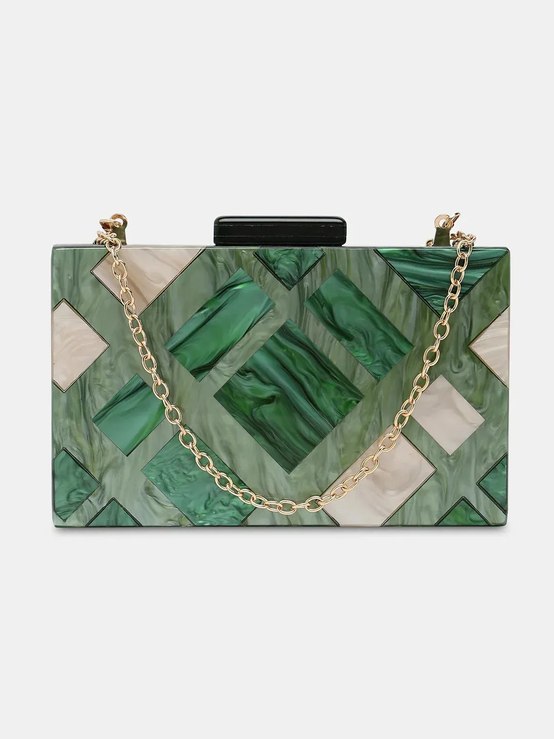 Caprese Gisella Small Green Clutch