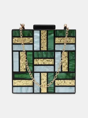 Caprese Grazia Small Green Clutch