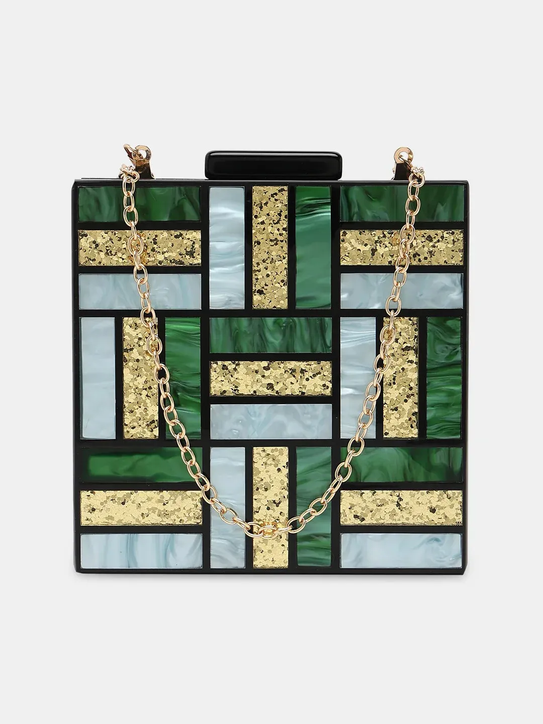 Caprese Grazia Small Green Clutch