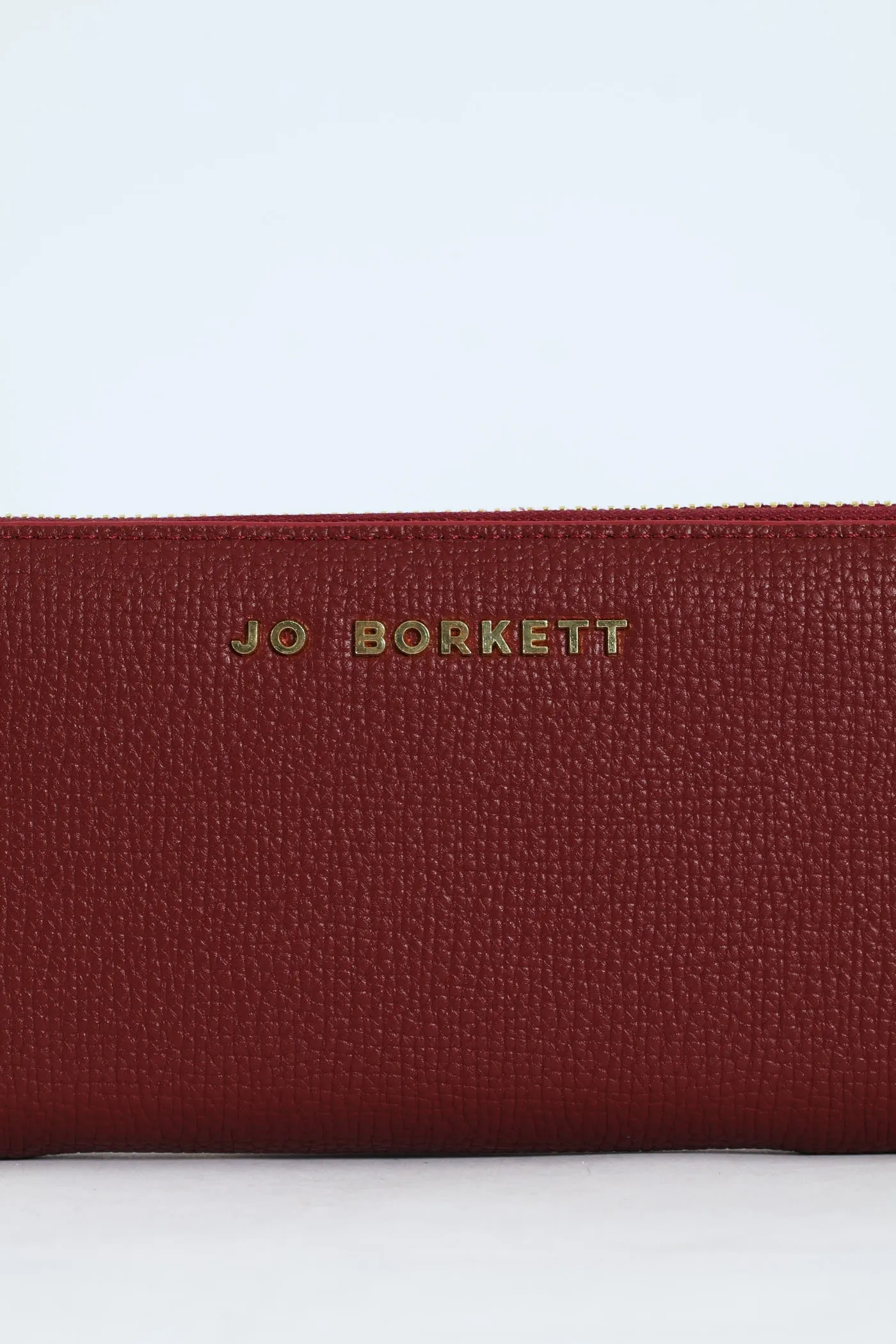 Carrie Pebble Raised Logo Ziparound Purse - Burgundy