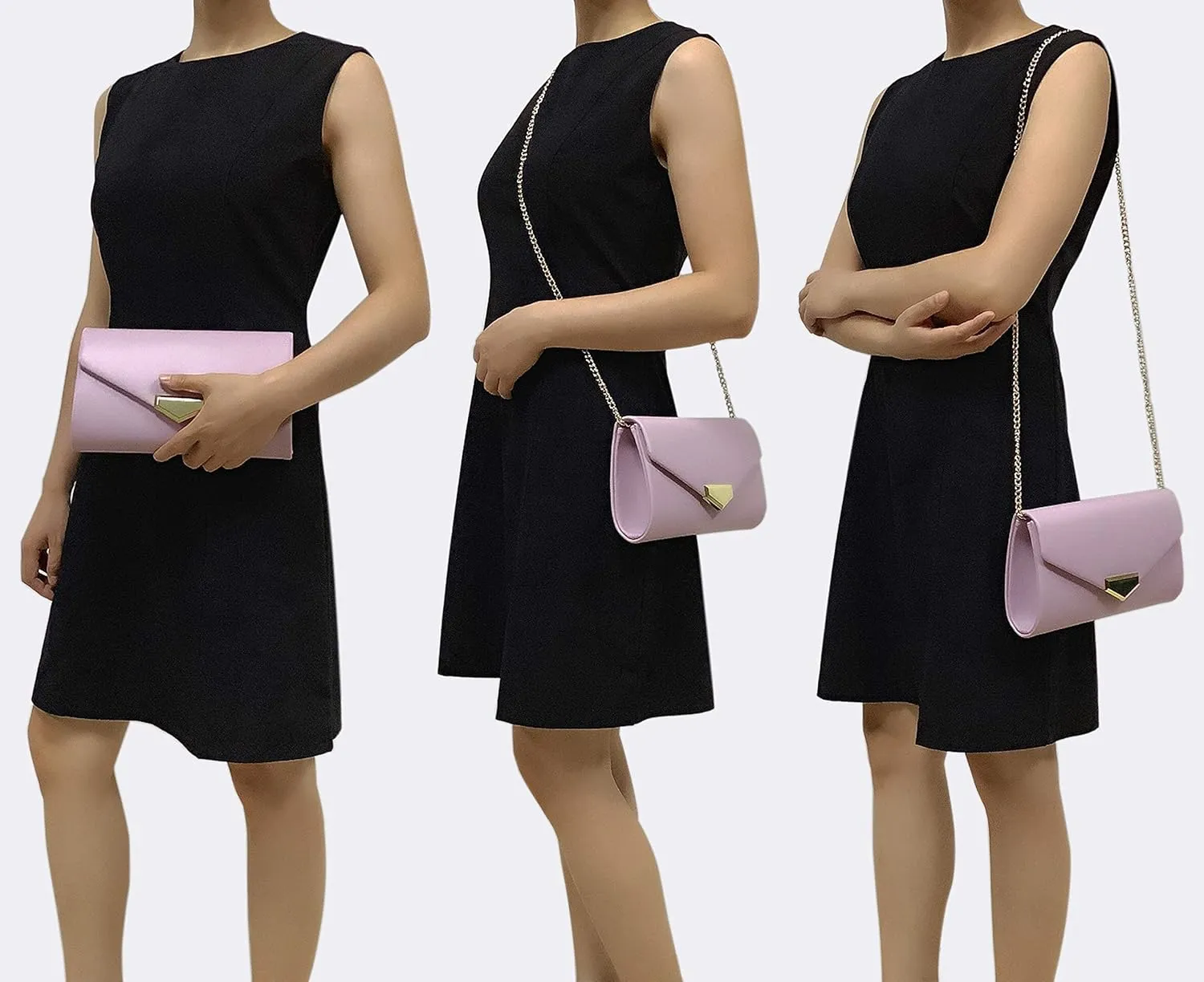 CHARMING TAILOR PU Clutch Purse for Women Evening Bag Chic Clutch Handbag for Special-occasion