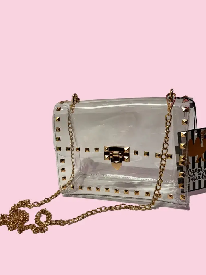 Clear Studded Bag