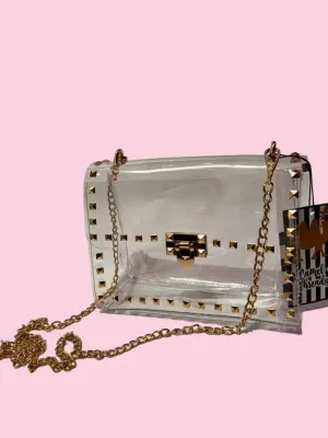 Clear Studded Bag