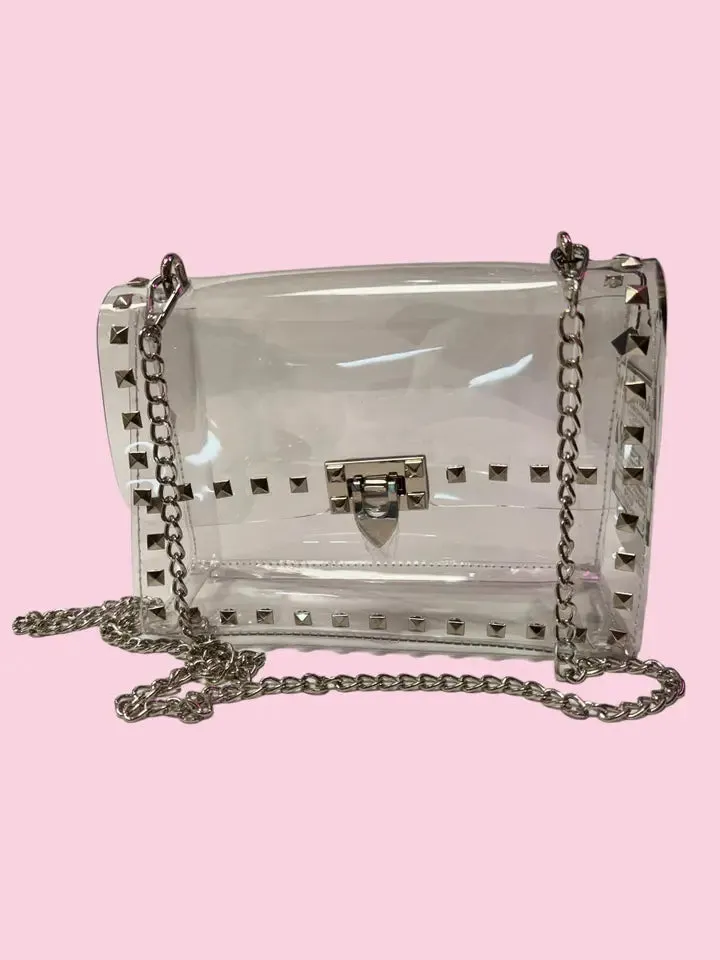 Clear Studded Bag