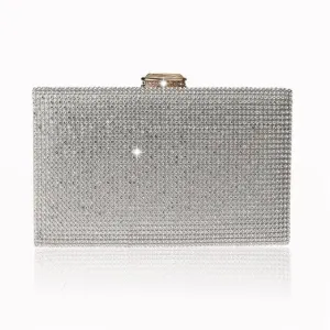 Clutch Bag Diamonds Gold Silver Handbag