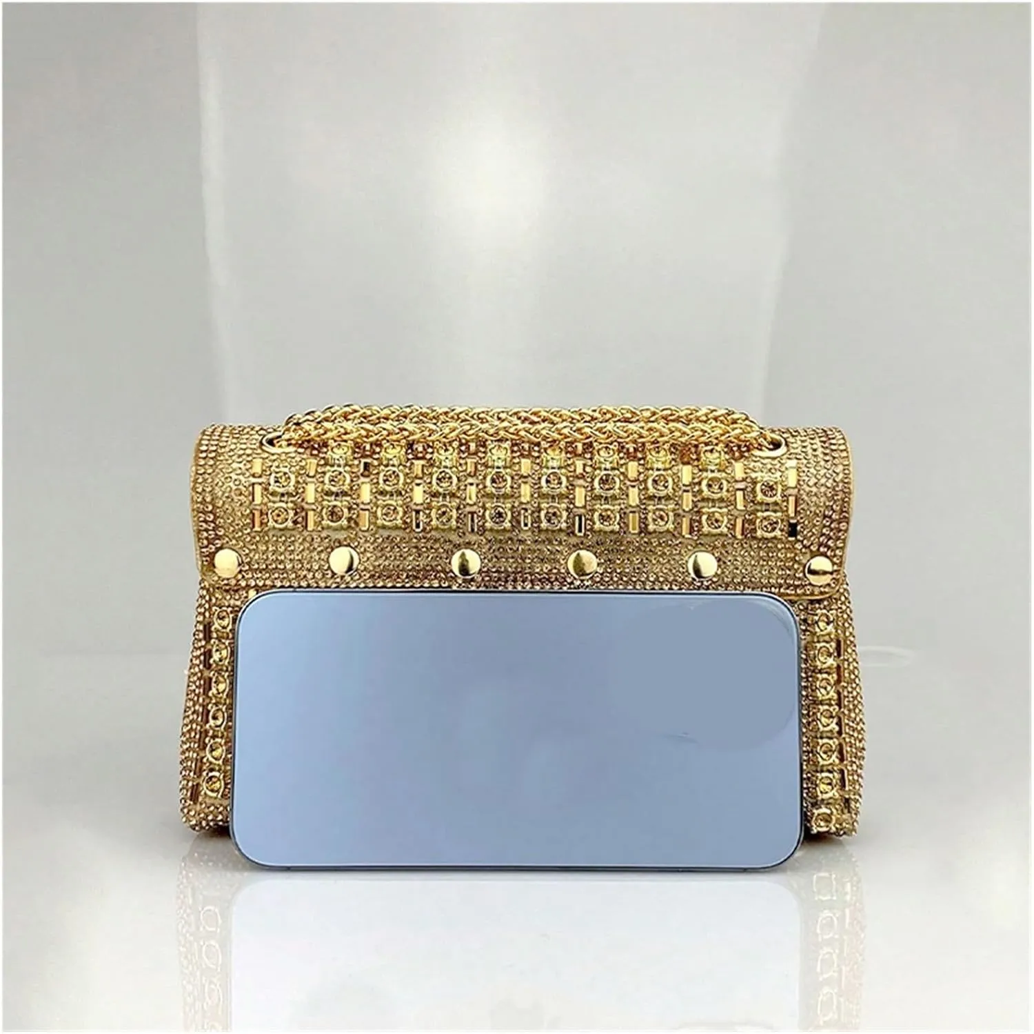 Clutch Bag For Women Handbag Rhinestone Summer Wedding Party Shoulder Bags For 6.7 ''Purses For Wedding Party Prom