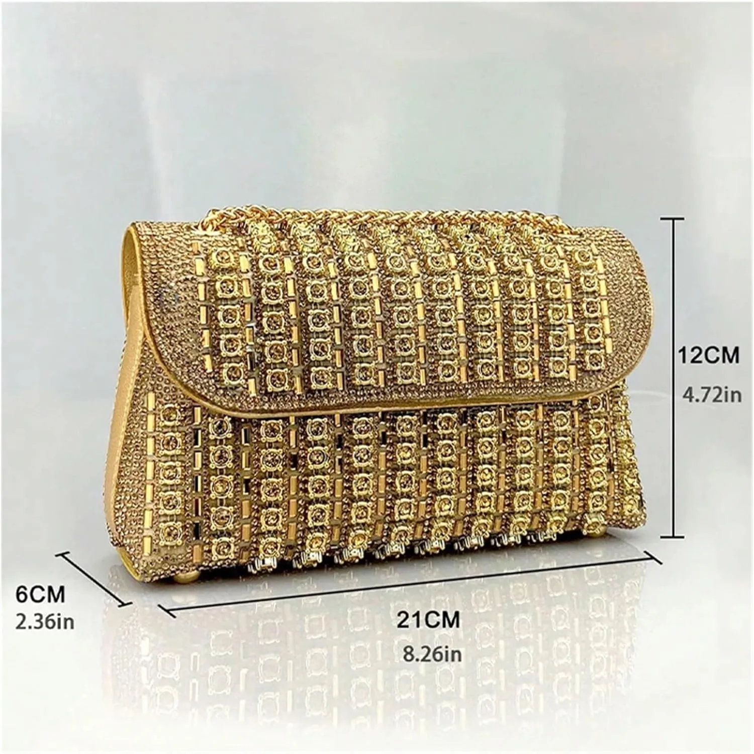 Clutch Bag For Women Handbag Rhinestone Summer Wedding Party Shoulder Bags For 6.7 ''Purses For Wedding Party Prom