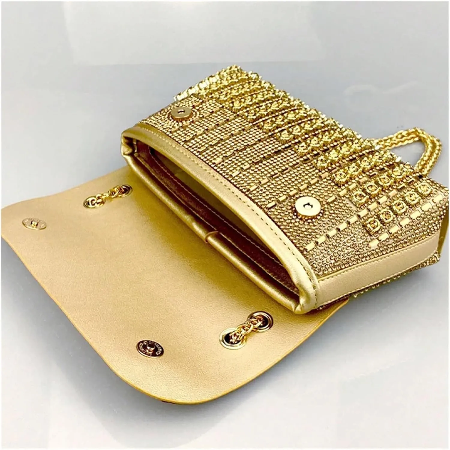 Clutch Bag For Women Handbag Rhinestone Summer Wedding Party Shoulder Bags For 6.7 ''Purses For Wedding Party Prom